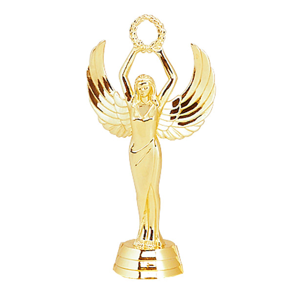 Female Achievement Gold Trophy Figure
