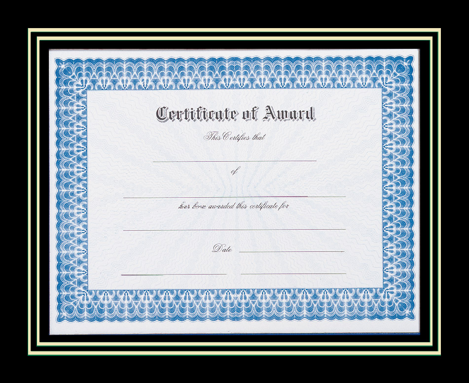Black Certificate Frame