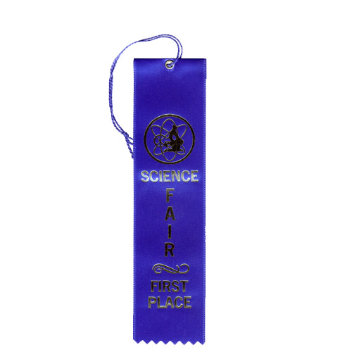 2" x 8" Science Fair First Place Ribbon