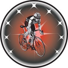 Bicycle w/Rider Emblem