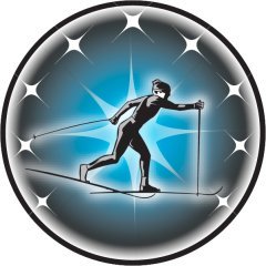 Cross Country Skier Male Emblem