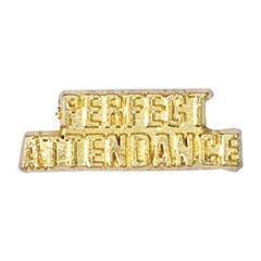 Perfect Attendance Recognition Pin