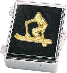 Ski-Male Recognition Pin with Box 