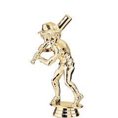 Female Baseball Tyke Gold Trophy Figure