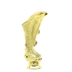 Salmon Fish Gold Trophy Figure