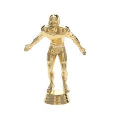 Football Lineman Gold Trophy Figure