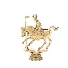Pole Bending Horse Gold Trophy Figure
