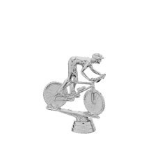 Mountain Bike Silver Trophy Figure