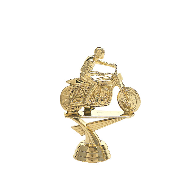 Flat Track Motorcycle Gold Trophy Figure