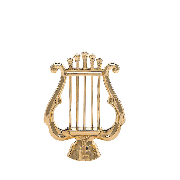 Music Lyre Gold Trophy Figure
