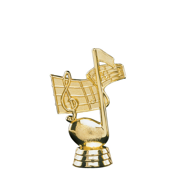 Music Note Gold Trophy Figure