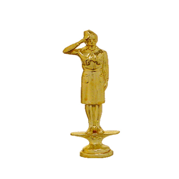 Girl Scout Gold Trophy Figure