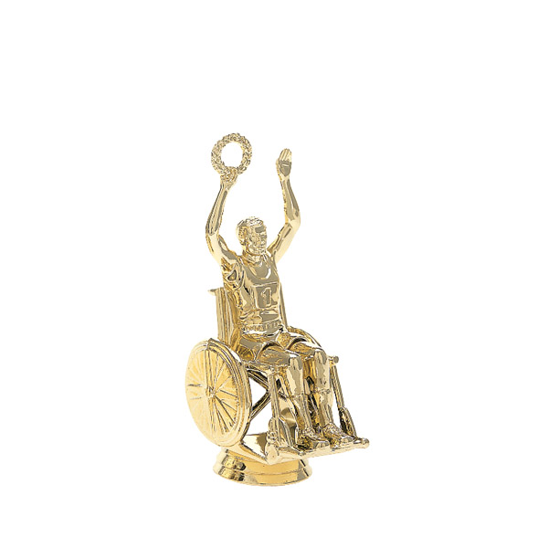 Wheelchair Victory Male Gold Trophy Figure